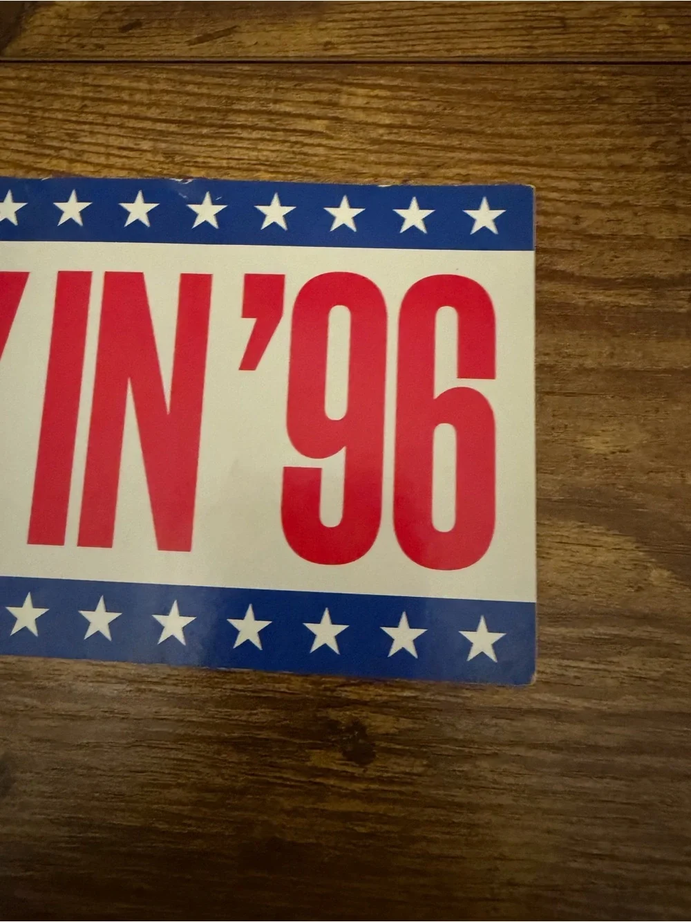 Nike Ken Griffey Jr Griffey In ’96 Presidential Campaign Bumper Sticker 1996